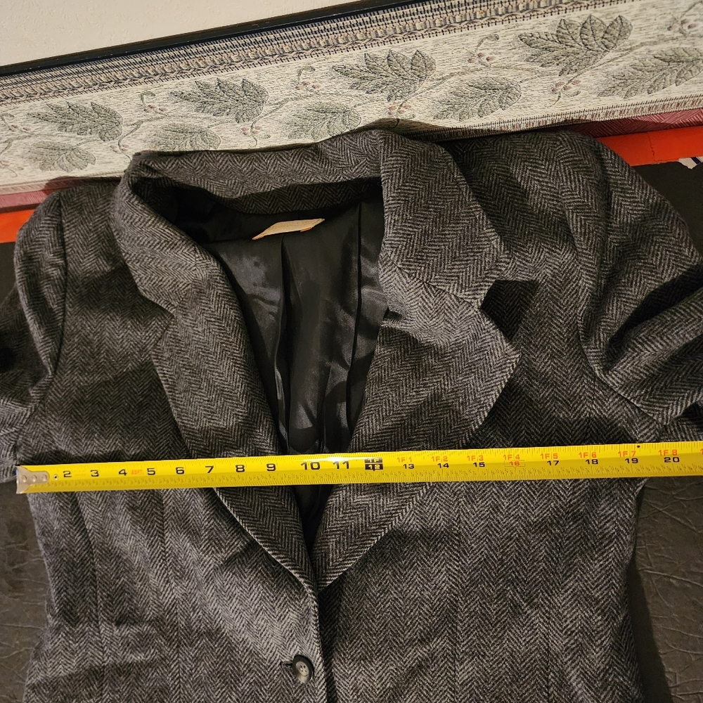 Pendleton Virgin Wool Dark Gray One Button Herrin… - image 9